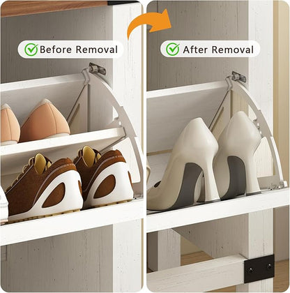 Fluted Shoe Cabinet Storage - Image 5