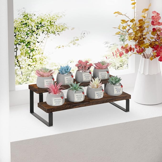 YINMIT Wooden Display Riser Stand, Tiered Perfume and Cologne Organizer Stand - Image 6