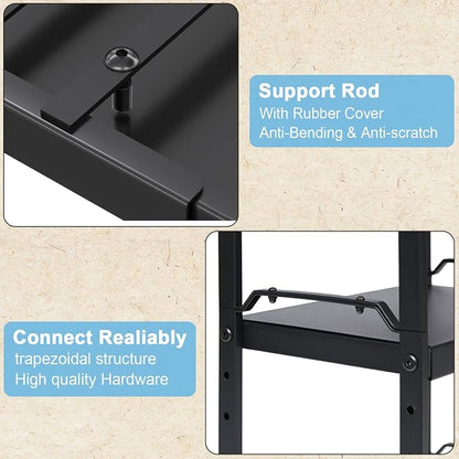 1 Pack Expandable Cabinet Countertop Shelves, Stackable Shelves Organizers - Image 7