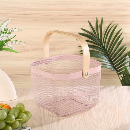 AJIODA Metal Mesh Wire Basket, Small Steel Basket - Image 3