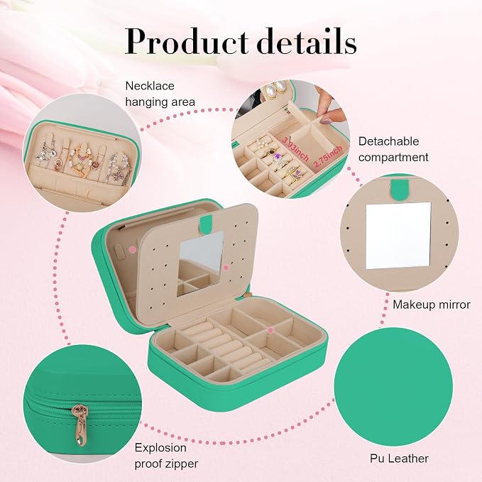 TopPerfekt Travel Jewelry Case, Jewelry Box - Image 3