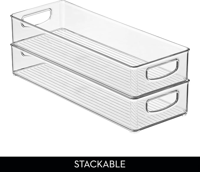 iDesign Slim Extra Long Clear Storage Bin, Kitchen or Pantry Organizer - Image 5