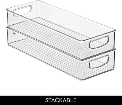 iDesign Slim Extra Long Clear Storage Bin, Kitchen or Pantry Organizer - Image 5