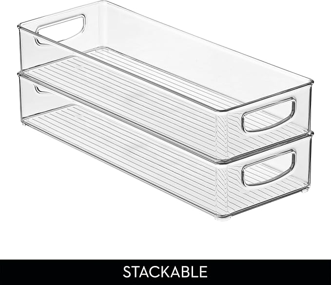 iDesign Slim Extra Long Clear Storage Bin, Kitchen or Pantry Organizer - Image 5