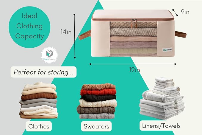 Chaos Cleared Canvas Storage Bags Designer Organizer - Image 2