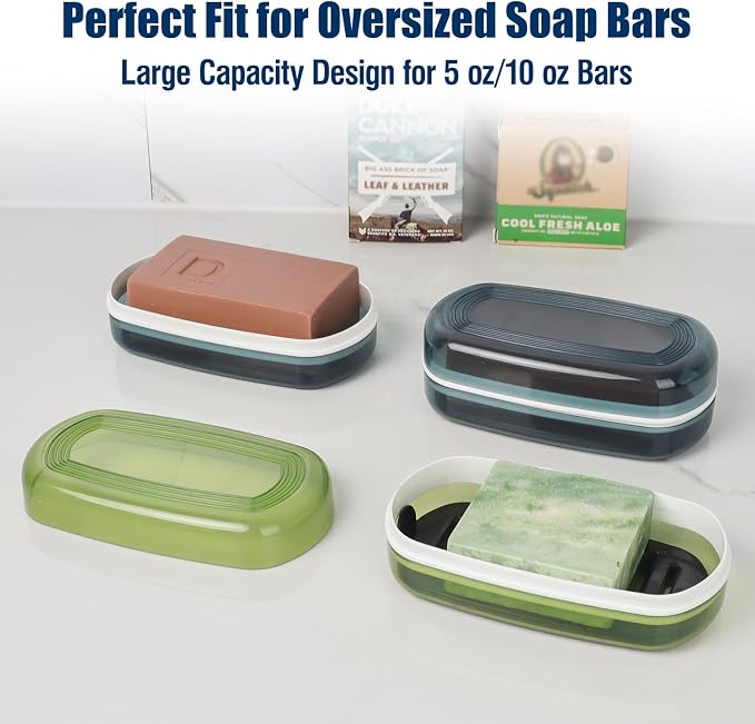 Shampoo Bar Holder Travel Case for Two Bars – Compatible - Image 3