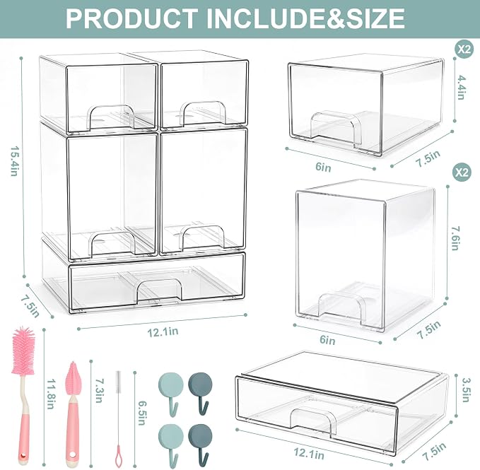 POLRAI 5 Pack Baby Bottles Organizer - Image 7