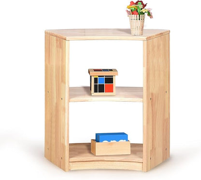 Curved Storage Bookcase Montessori Shelf-Toy, Arts Storage - Image 4