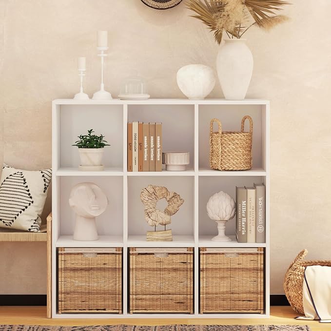 Wooden 9 Cube Storage Organizer by NewBeth