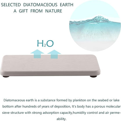 2 Pcs Water Absorbing Stone Trays, Kitchen/Bathroom Sink Soap Dish, Diatomite - Image 4