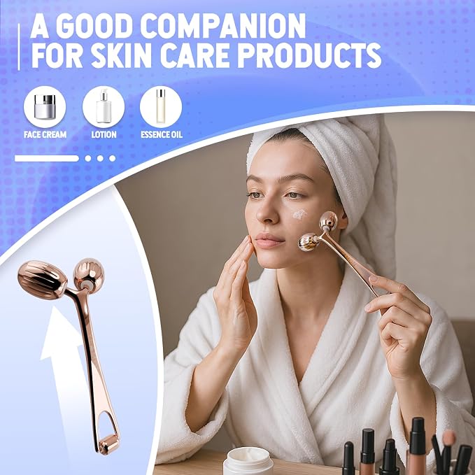 Yeamon Gua Sha Facial Tools and Face Roller Set, Facial Massage Tool - Image 5