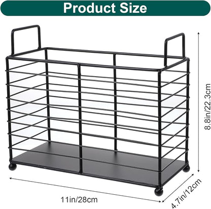 Metal Magazine Rack Floor, Wire Magazine Rack Storage Organizer - Image 2