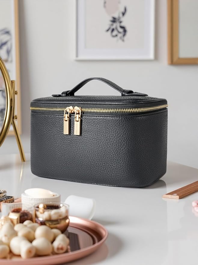 Cosmetic Bag, ROWNYEON Makeup Bag, Portable Makeup Train Case, Travel Toiletry - Image 6