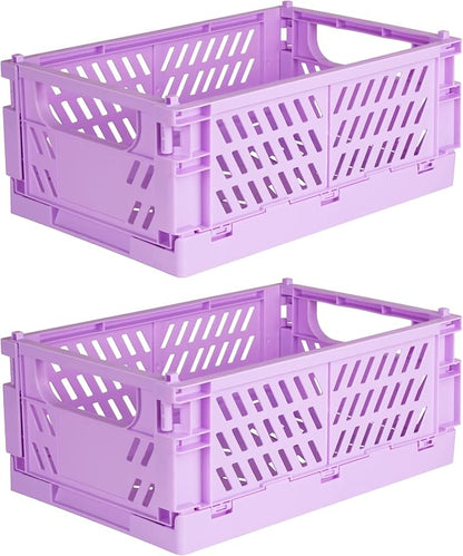 Tixill 2-Pack Mini Foldable Plastic Baskets by TixillMiniPlasticBasket