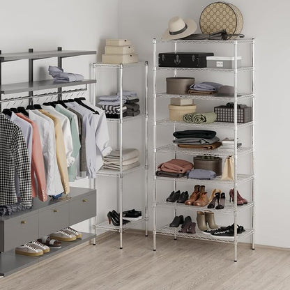 21" Deep x 36" Wide x 86" Height Wire Shelving Kit | 8-Tier | NSF Commercial - Image 4