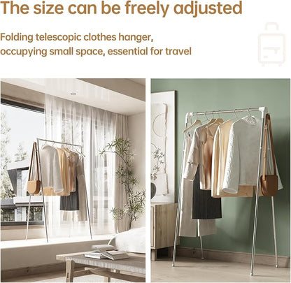 Clothes Drying Rack Foldable, Stainless Steel Portable Clothes Rack Collapsible - Image 3