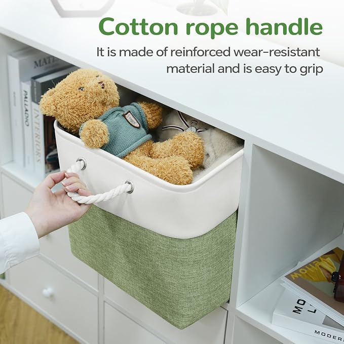 12x12 Inch Foldable Fabric Cube Storage Bins - Image 2