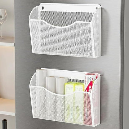 MINDEPOT Magnetic Wall File Organizer, Hanging File Holder, 3 Pack, Powerful - Image 6