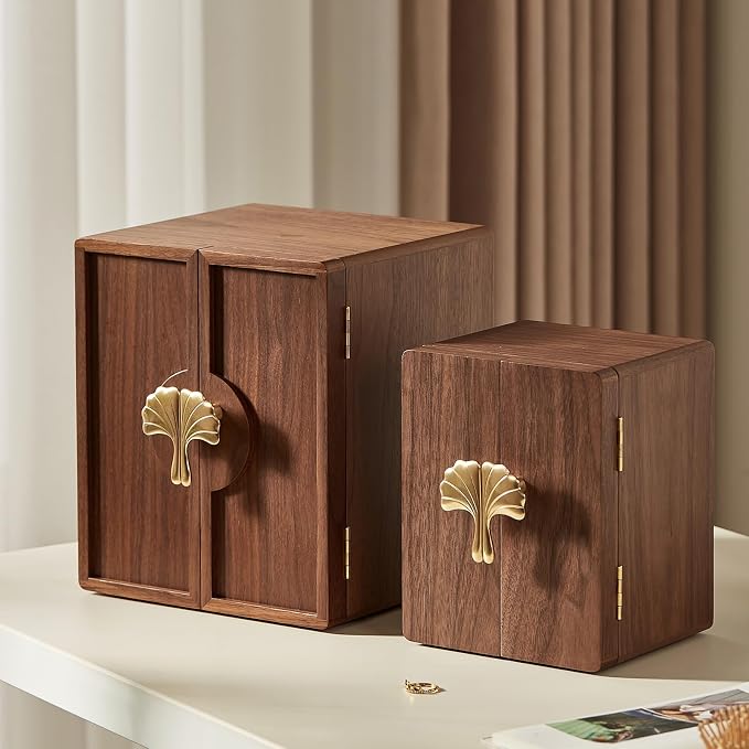 CHOSIN Black Walnut Wooden Jewelry Box 5 Layer Large Wood Jewelry Organizer - Image 7