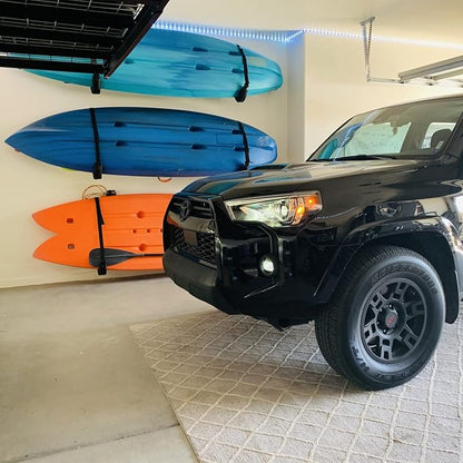 Kayak Storage Racks, Canoes Garage Storage Hooks, Wall Mount Surfboard Hangers - Image 6