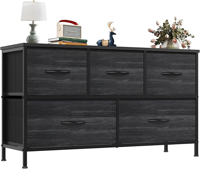 OLIXIS 5 Drawer Dresser for Bedroom, Storage Organizer Unit for Closet | Chest by OLIXIS