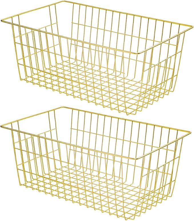 SANNO Wire Baskets Storage Baskets, Freezer Bakets Pantry Baskets Kitchen by SANNO