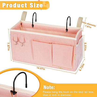 Lilithye Bedside Caddy Bedside Organizer Bedside Storage Caddy - Image 3