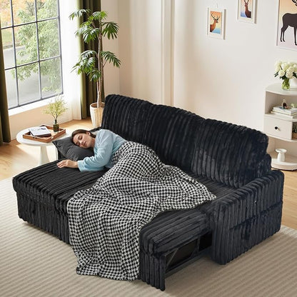 KCGKCG Sleeper Sofa Bed, 81” Pull Out Couch Bed - Image 8