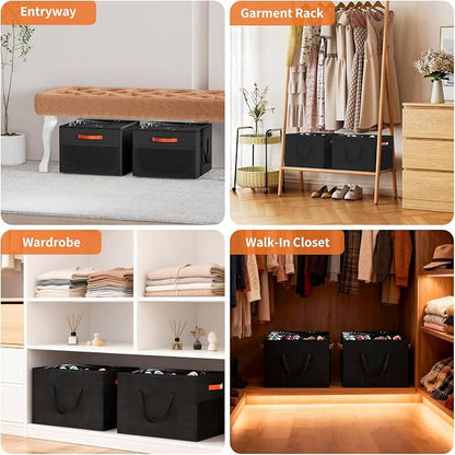 Aokeyee 2 Pack Shoe Organizer for Closet, Foldable Shoe Storage Organizer Box - Image 7