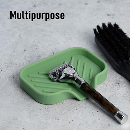 Zulay Kitchen Small Silicone Sponge Holder – Space-Saving Sink Organizer Tray - Image 5