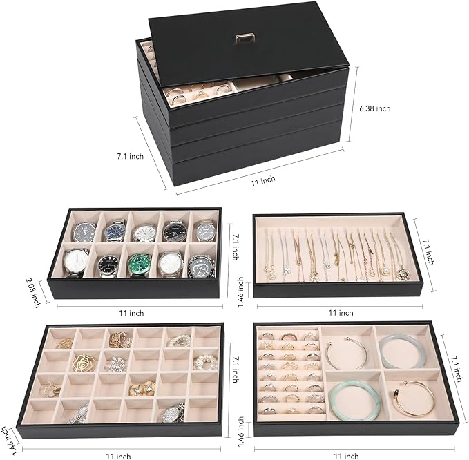 Voova Stackable Jewelry Organizer Tray - Image 5