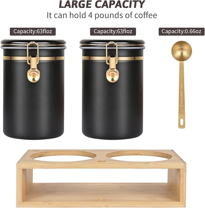 2×63OZ Stainless Steel Coffee Container - Image 3