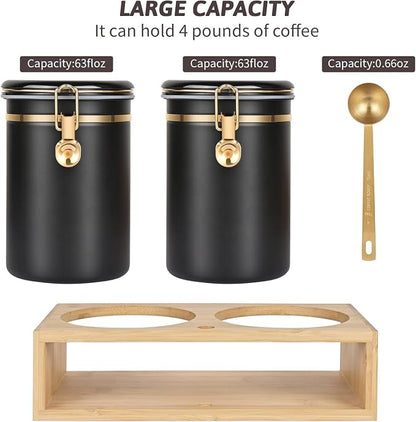 2×63OZ Stainless Steel Coffee Container - Image 3