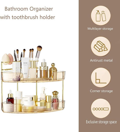 FELIZHOUSE 2-Tier Makeup Organizer - Image 4