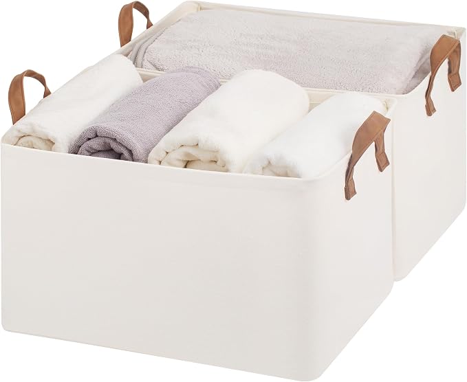 StorageWorks Fabric Storage Bins, Extra Large Storage Baskets by StorageWorks