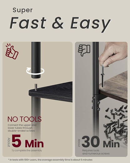 VASAGLE Superfast Toolless Assembly, 6-Tier Shelf - Image 4