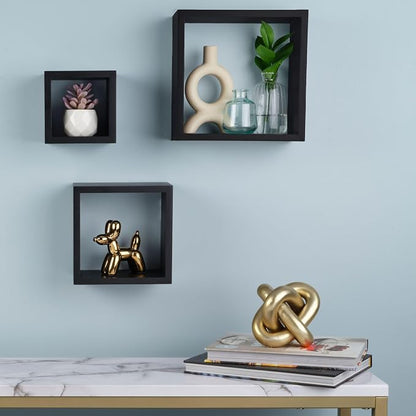 MELANNCO Floating Wall Square Cube Shelves - Image 2