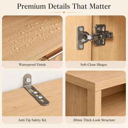 VINGLI Bathroom Storage Cabinet - Image 9