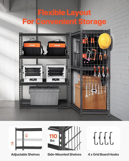 VEVOR Storage Shelves, 2400 lbs, 4 Tier Heavy Duty Garage Shelving, - Image 5