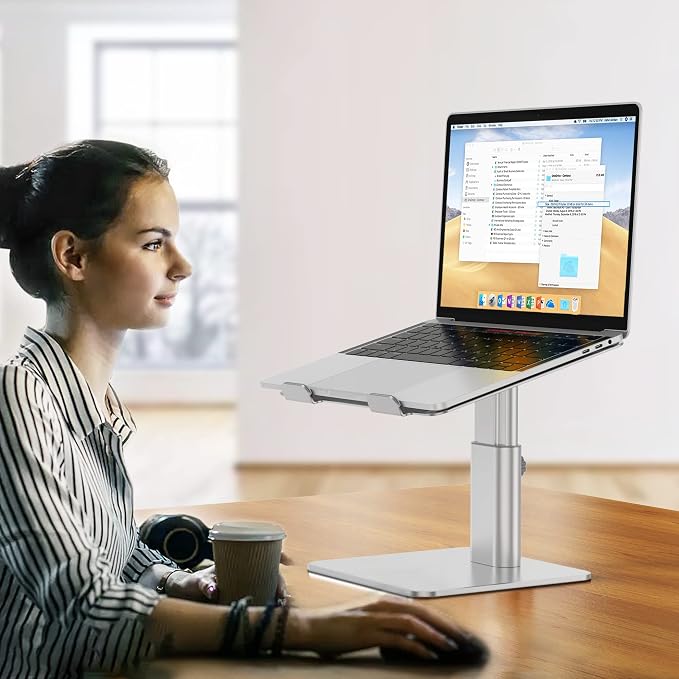 BESIGN LSX6N Laptop Stand, Ergonomic Adjustable Notebook Riser Holder, Computer - Image 7