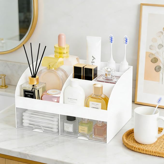 Makeup Organizer with 2 Drawers, Cosmetic Storage - Image 4