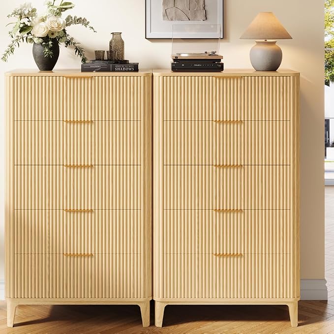 Fluted Dresser for Bedroom - Image 3