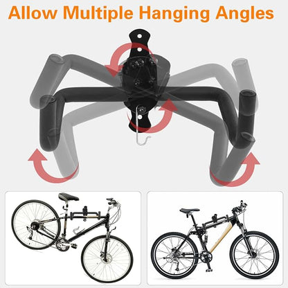 Cyfie Bike Wall Mount Garage Rack, Adjustable Horizontal Bike Storage Hanger - Image 6