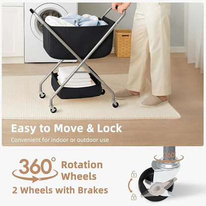 STORAGE MANIAC Collapsible Laundry Cart - Image 5