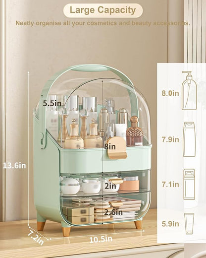 Makeup Organizer Countertop, Skincare Holder Bathroom Counter Organizer - Image 2