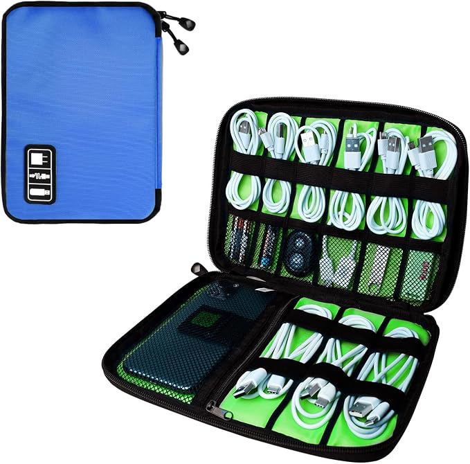 Lcsmaokin Electronics Organizer Travel Case, Electronic Accessories Storage Bag by Lcsmaokin