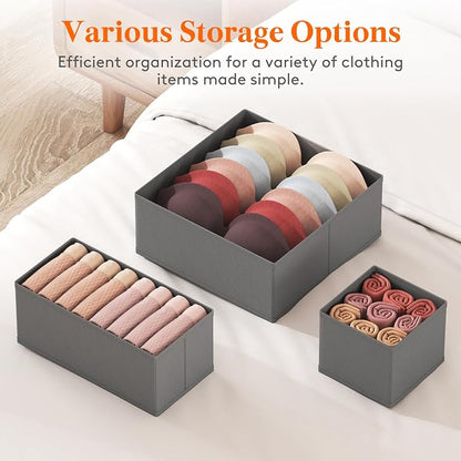 Lifewit 16 Pack Drawer Organizer, Dresser Underwear Drawer Organizer Bins - Image 3