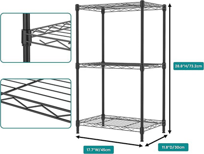IZEUK 3 Tier Metal Wire Shelving Rack Storage Shelves - Image 3