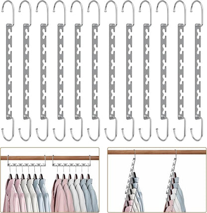 Space Saving Hangers for Clothes 20 Pack, Sturdy Metal Hangers Wardrobe - Image 8