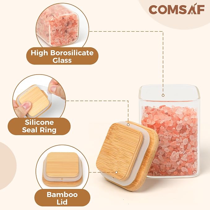 ComSaf 16Pcs Glass Spice Jars - Image 9